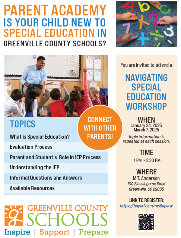 Parent Academy flyer